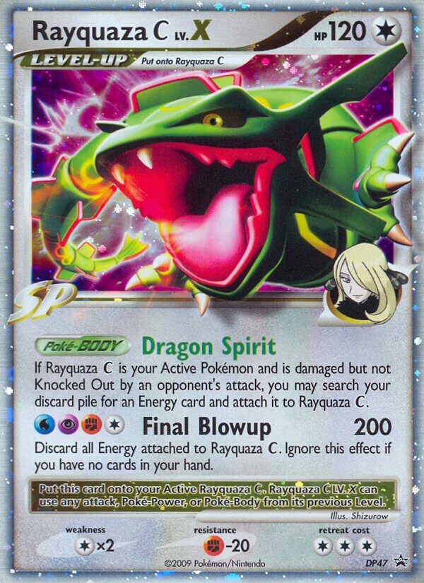 Rayquaza Pokémon C LV.X DP Black Star Promos DP47 PROMO