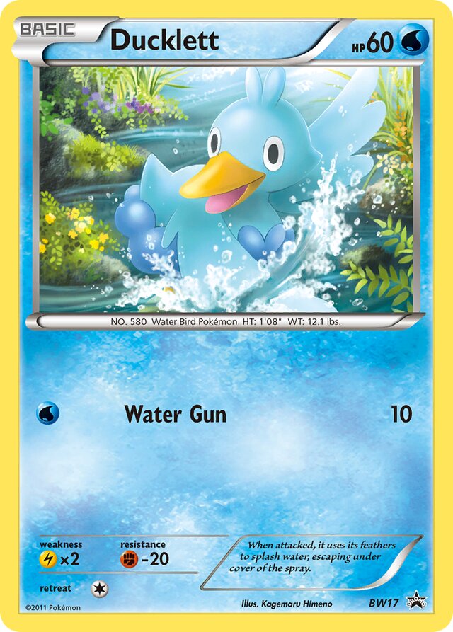 Ducklett BW Black Star Promos BW17 PROMO