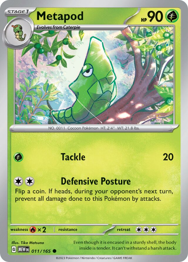 Metapod 151 011/165 Common