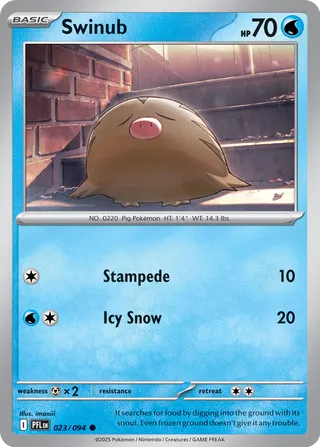 Swinub (Phantasmal Flames 023/094)