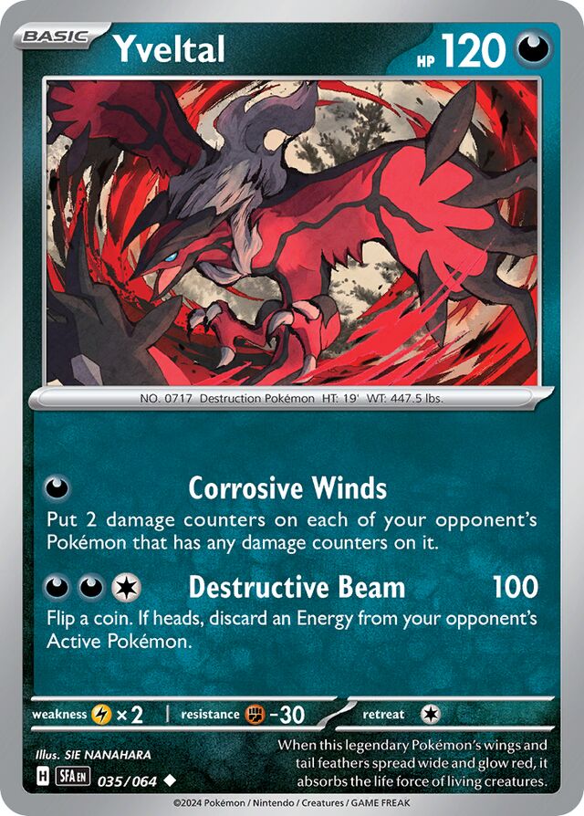 Yveltal Shrouded Fable 035/064 Uncommon
