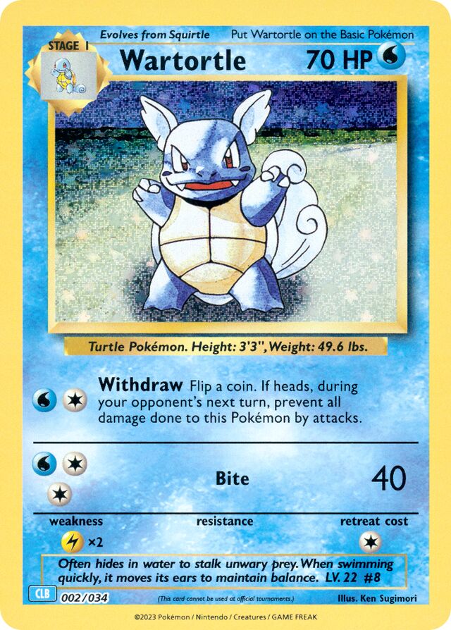 Wartortle Blastoise & Suicune ex Deck 002/034