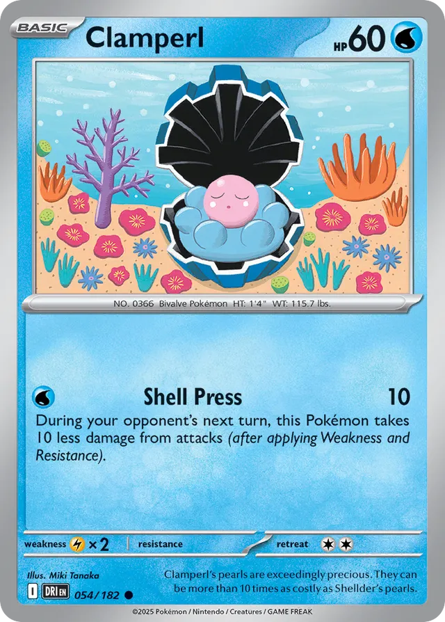 Clamperl Destined Rivals 054/182 Common