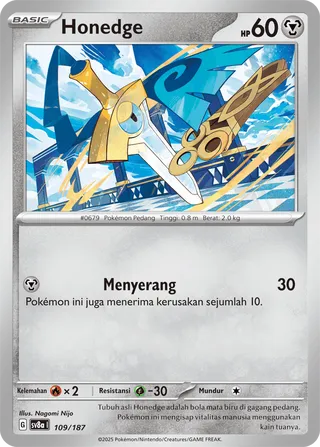 Honedge (Terastal Festival ex 109/187)