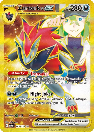 N's Zoroark ex (Bonds of Destiny 183/139)