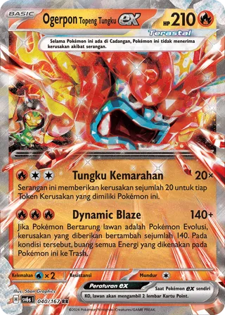 Hearthflame Mask Ogerpon ex (Transfiguration Mask 040/167)