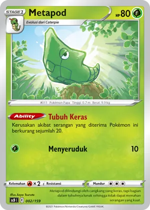Metapod (Strength V Starter Deck 002/159)