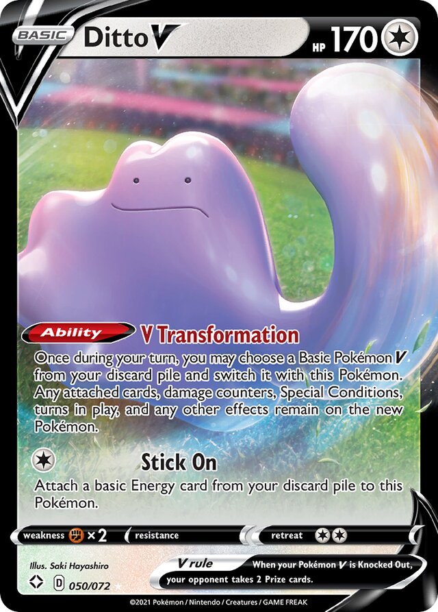 DittoV Shining Fates 050/072 Ultra-Rare Rare