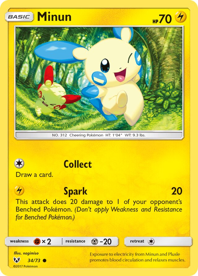 Minun Shining Legends 34/73 Common
