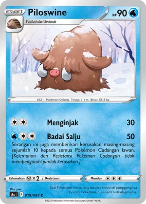 Piloswine (Battle Region 019/067)