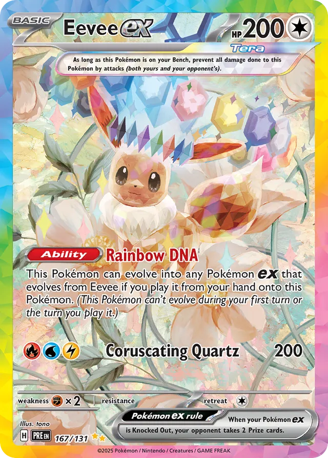 Eeveeex Prismatic Evolutions 167/131 Special Illustration Rare