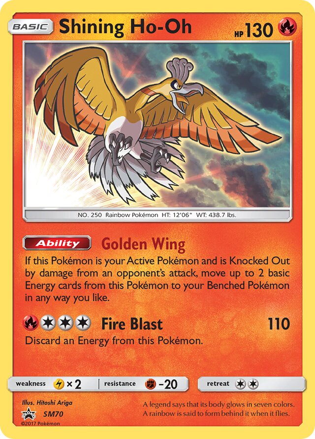 Shining Ho-Oh SM Black Star Promos SM70 PROMO