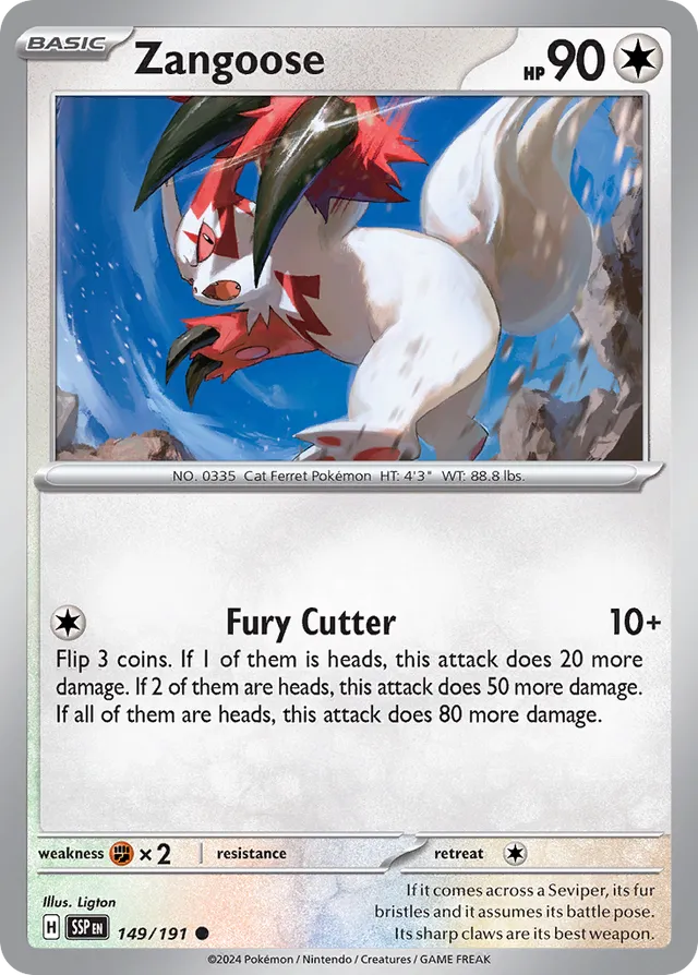 149/191 Zangoose SSP Common