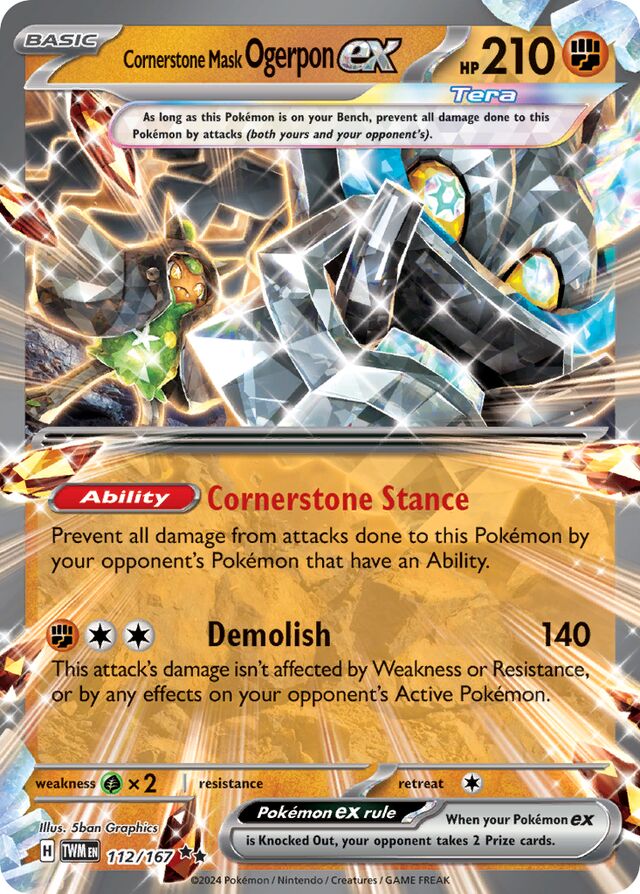 112/167 Cornerstone Mask Ogerponex TWM Double Rare