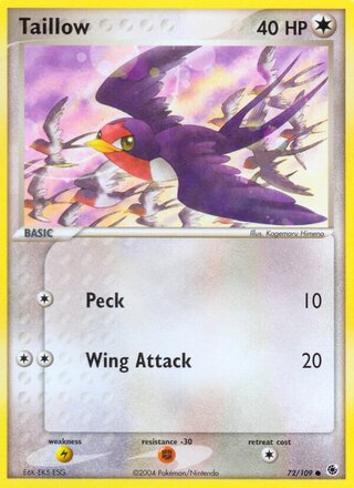 Taillow (EX Ruby & Sapphire 72/109)