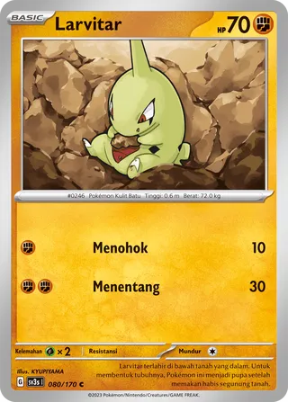 Larvitar (Black Shine 080/170)