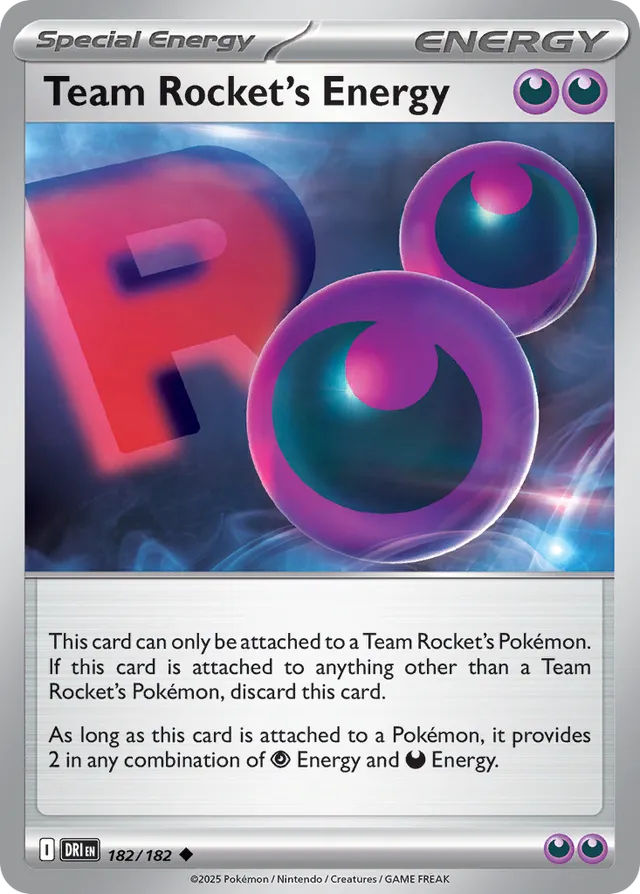 Team Rocket's Energy Destined Rivals 182/182 Uncommon