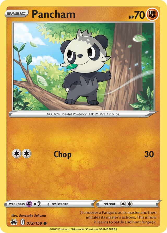 Pancham Crown Zenith 072/159 Common