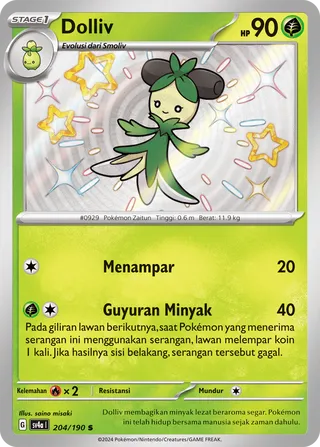 Dolliv (Shiny Treasure ex 204/190)