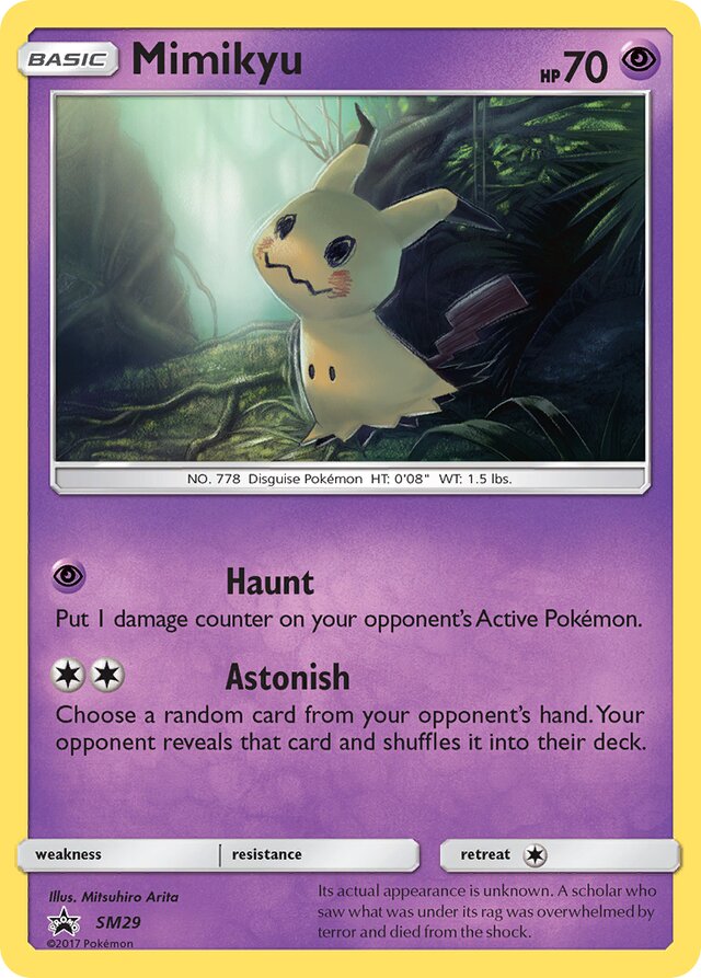 Mimikyu SM Black Star Promos SM29 PROMO