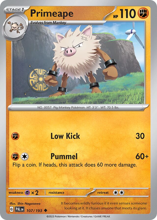 Primeape Paldea Evolved 107/193 Uncommon