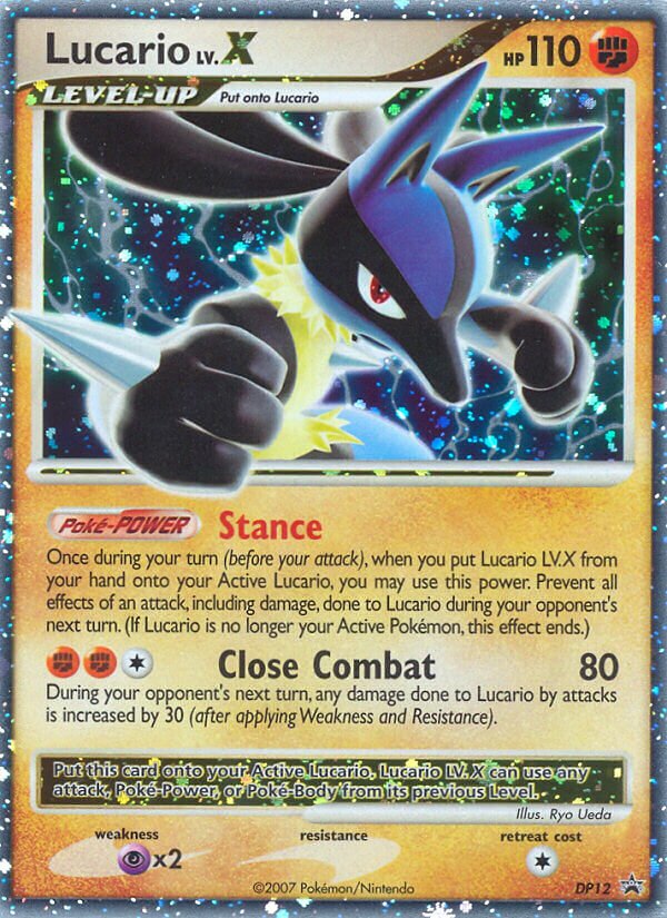 Lucario LV.X DP Black Star Promos DP12 PROMO