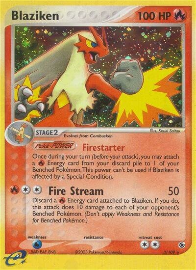 Blaziken Ruby & Sapphire 3/109 Rare Holo