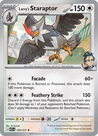Larry's Staraptor (Ascended Heroes 170/217)