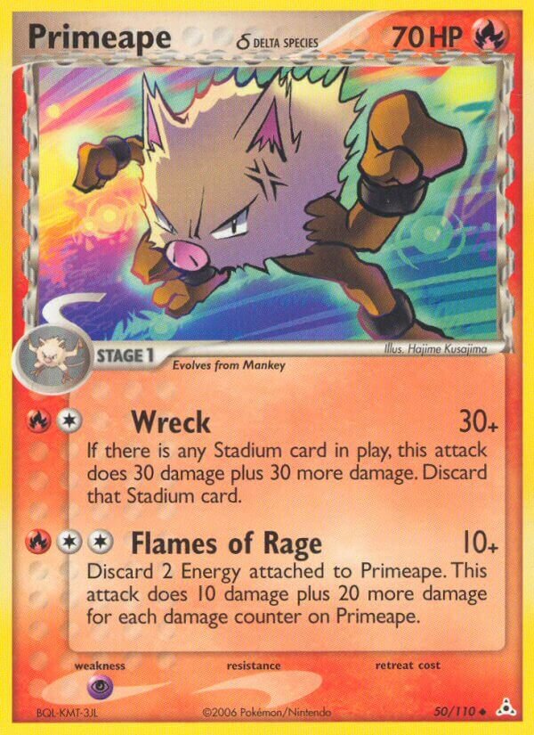 Primeape δ Holon Phantoms 50/110 Uncommon