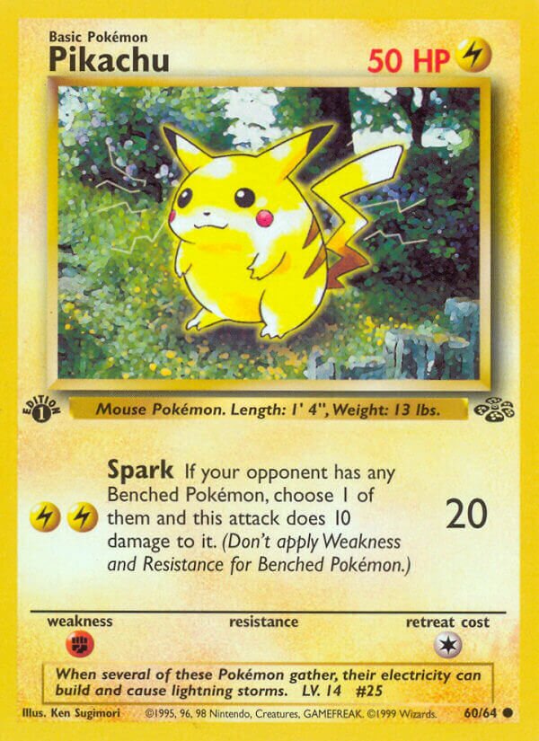 Pikachu Jungle 60/64 Common
