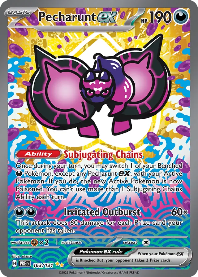 Pecharuntex Prismatic Evolutions 163/131 Special Illustration Rare