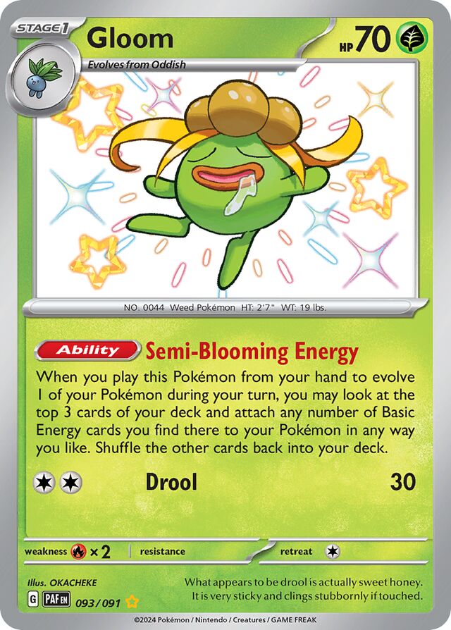 Gloom Paldean Fates 093/091 Shiny Rare