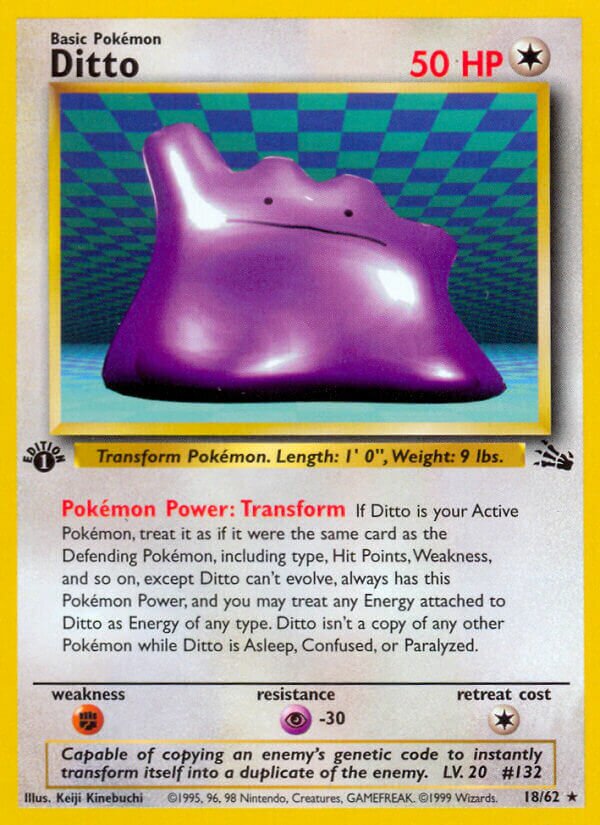 Ditto (Fossil 18/62) – TCG Collector