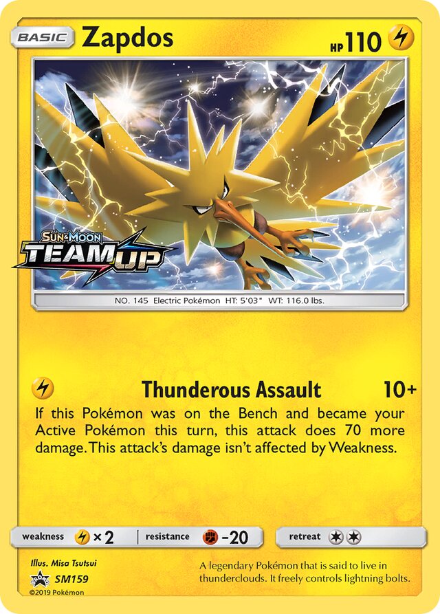 SM159 Zapdos SMP PROMO