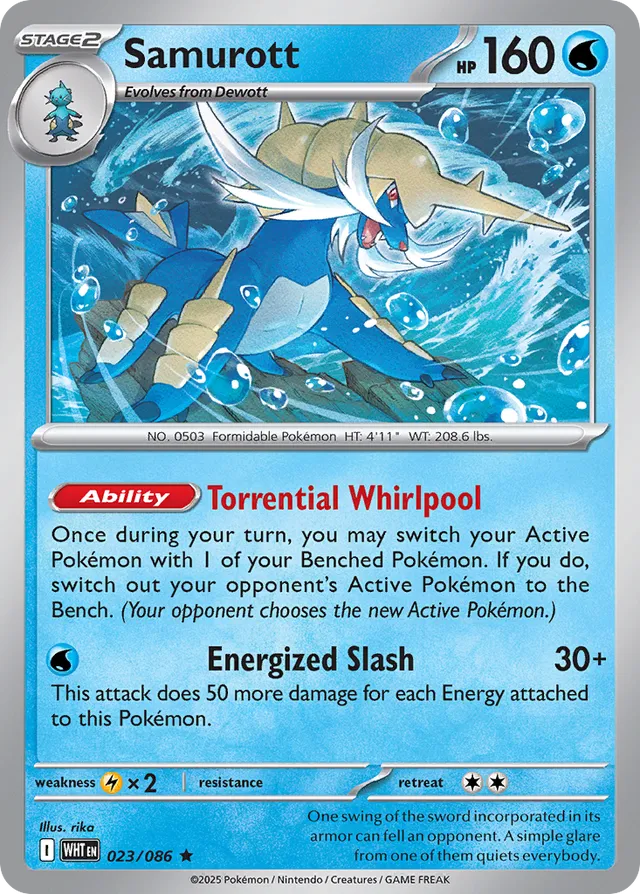 Samurott White Flare 023/086 Rare