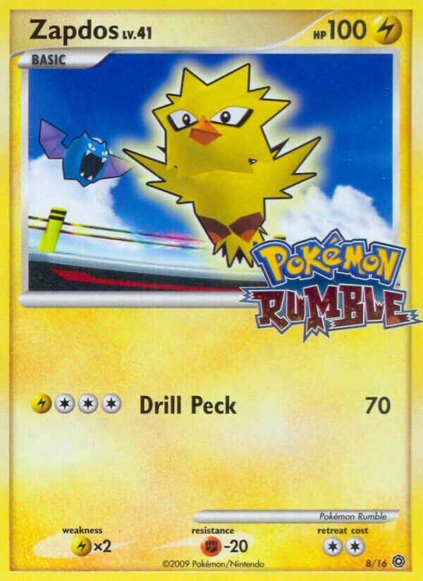 Zapdos Pokémon Rumble 8/16