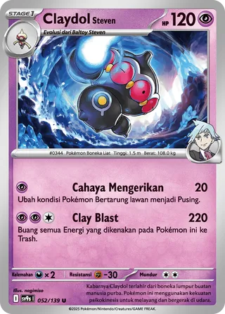 Steven's Claydol (Bonds of Destiny 052/139)