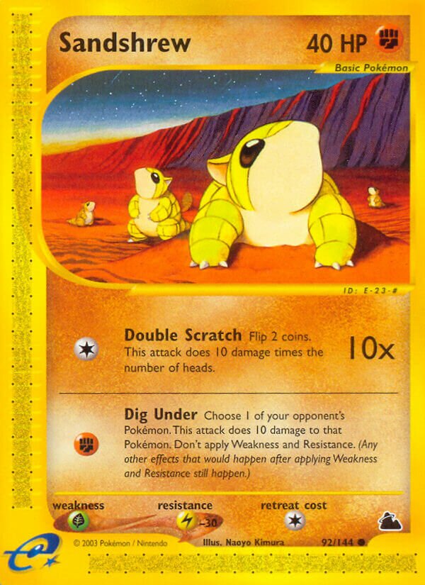92/144 Sandshrew SK Common