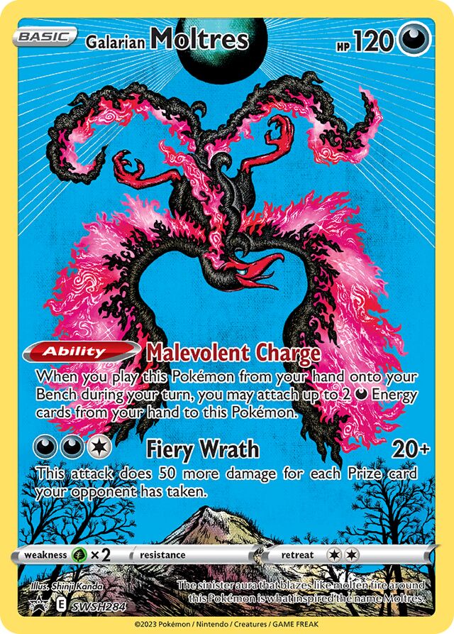SWSH284 Galarian Moltres SSP PROMO