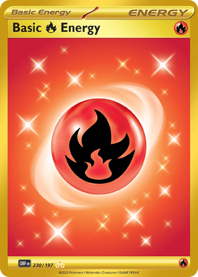 230/197 Basic Fire Energy OBF Hyper Rare