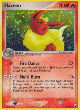 Flareon (EX Unseen Forces 5/115)