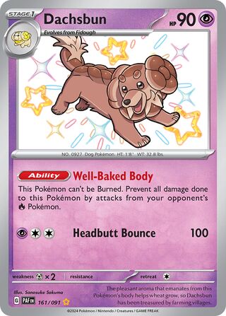 Dachsbun (Paldean Fates 161/091)