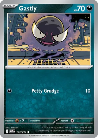 Gastly (Ascended Heroes 123/217)