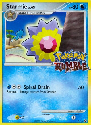 Starmie (Pokémon Rumble 5/16)
