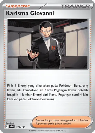 Giovanni's Charisma (Shiny Treasure ex 173/190)