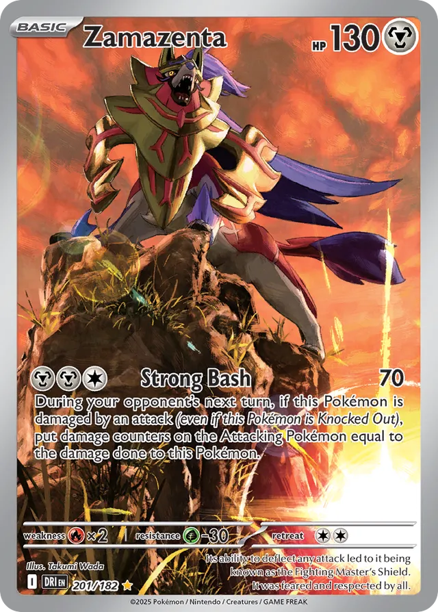 Zamazenta Destined Rivals 201/182 Illustration Rare