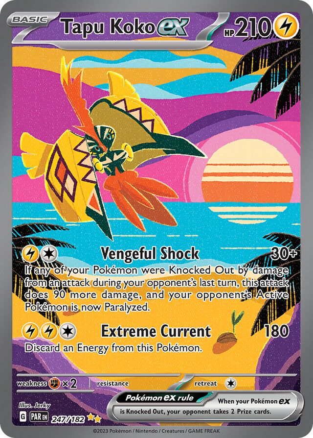 Tapu Kokoex Paradox Rift 247/182 Special Illustration Rare