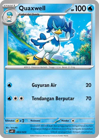 Quaxwell (Quaxly & Mimikyu ex Starter Deck ex 003/023)