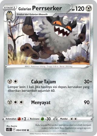 Galarian Perrserker (Paradigm Trigger 064/098)