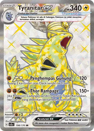 Tyranitar ex (Black Shine 198/170)